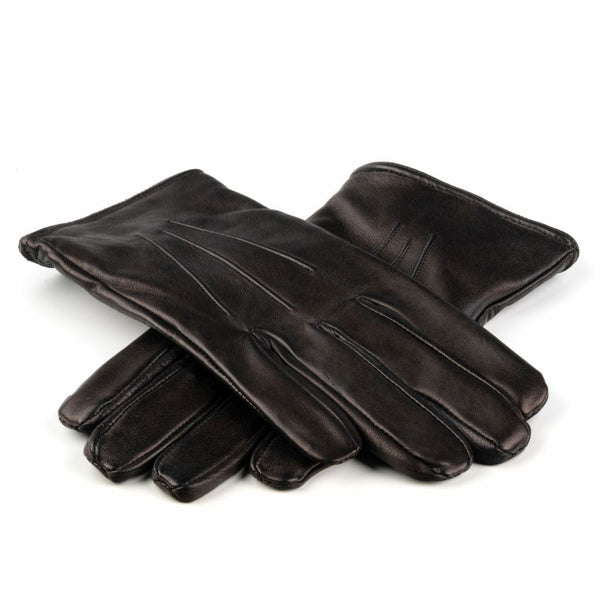 Men's Winter Gloves with Red Cashmere