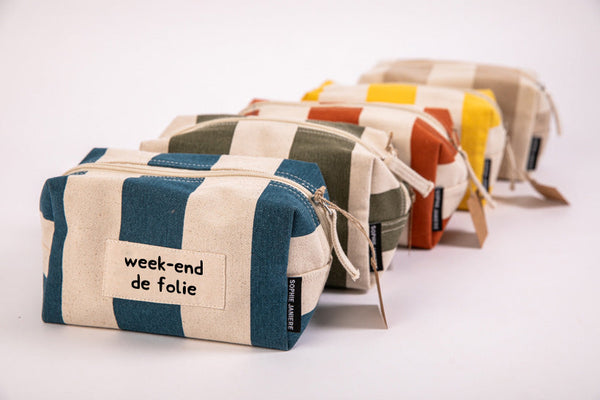 Charlie Striped Weekend Pouch
