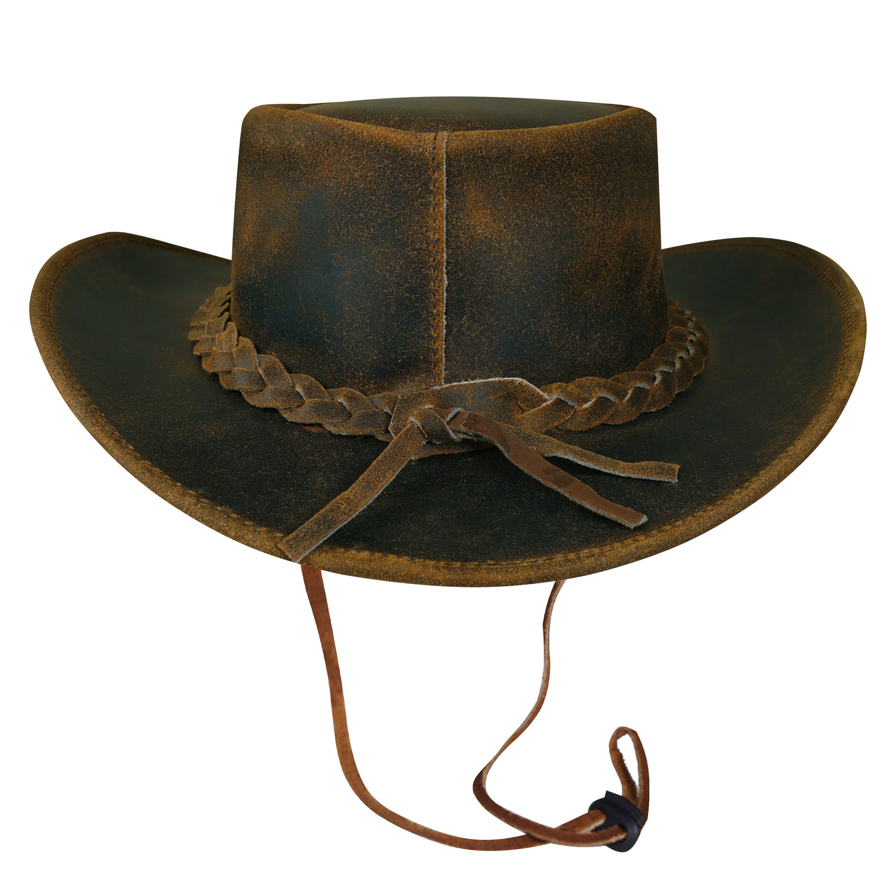 Chapeau en cuir tan unisexe