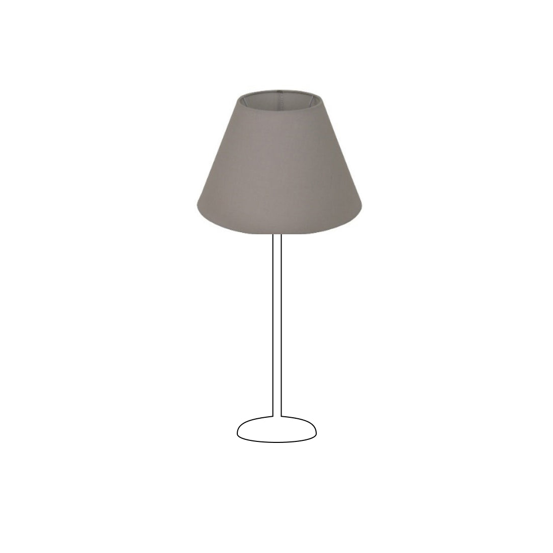 Vari Paralumi Top-Round – Grigio Chiaro - Ø25 cm - Chintz