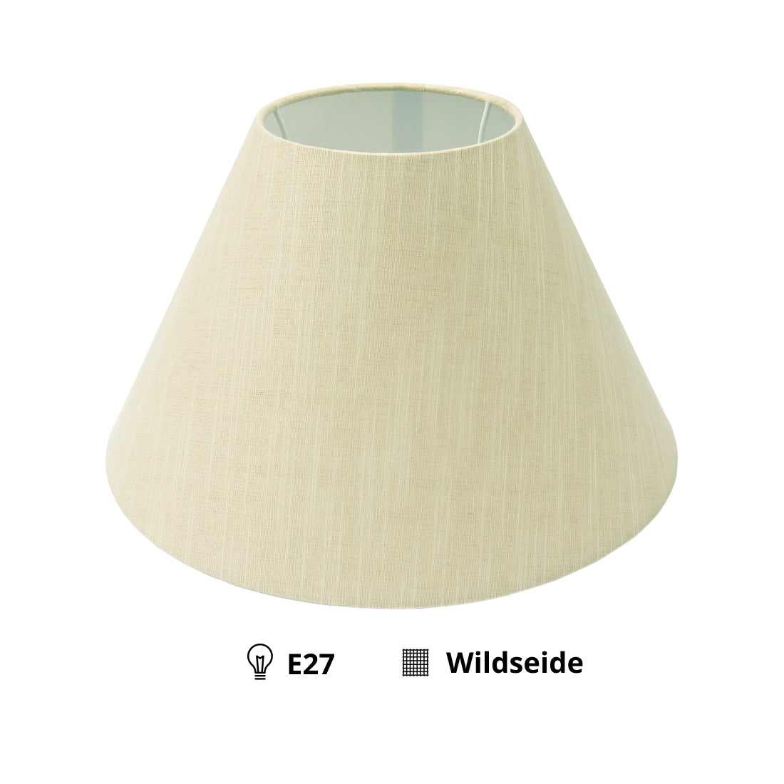 Various Lampshade Top Round – Wild Silk - Cream – Ø 25, 30, 35 or 40 cm