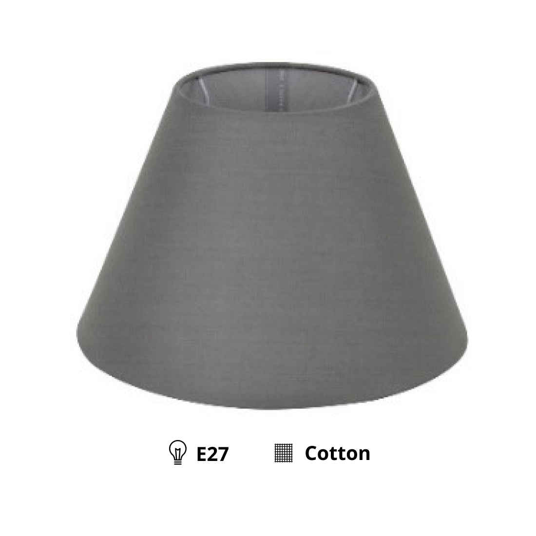 Vari Paralumi Top-Round – Grigio - Ø25 cm - Chintz