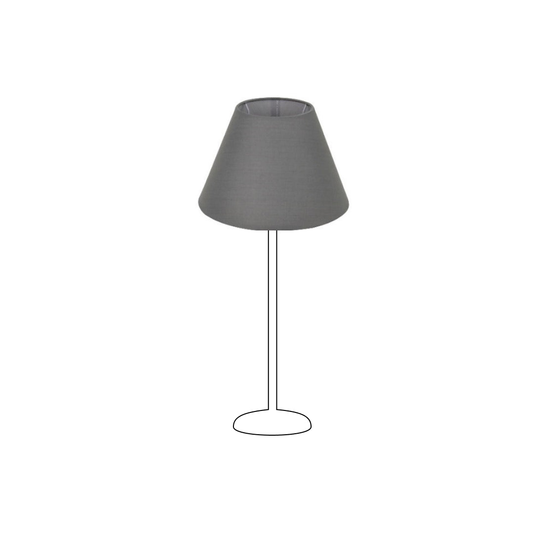 Vari Paralumi Top-Round – Grigio - Ø25 cm - Chintz