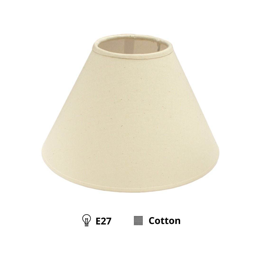 Various Lampshade Top – Natural Cotton – Ø30 & Ø35 cm