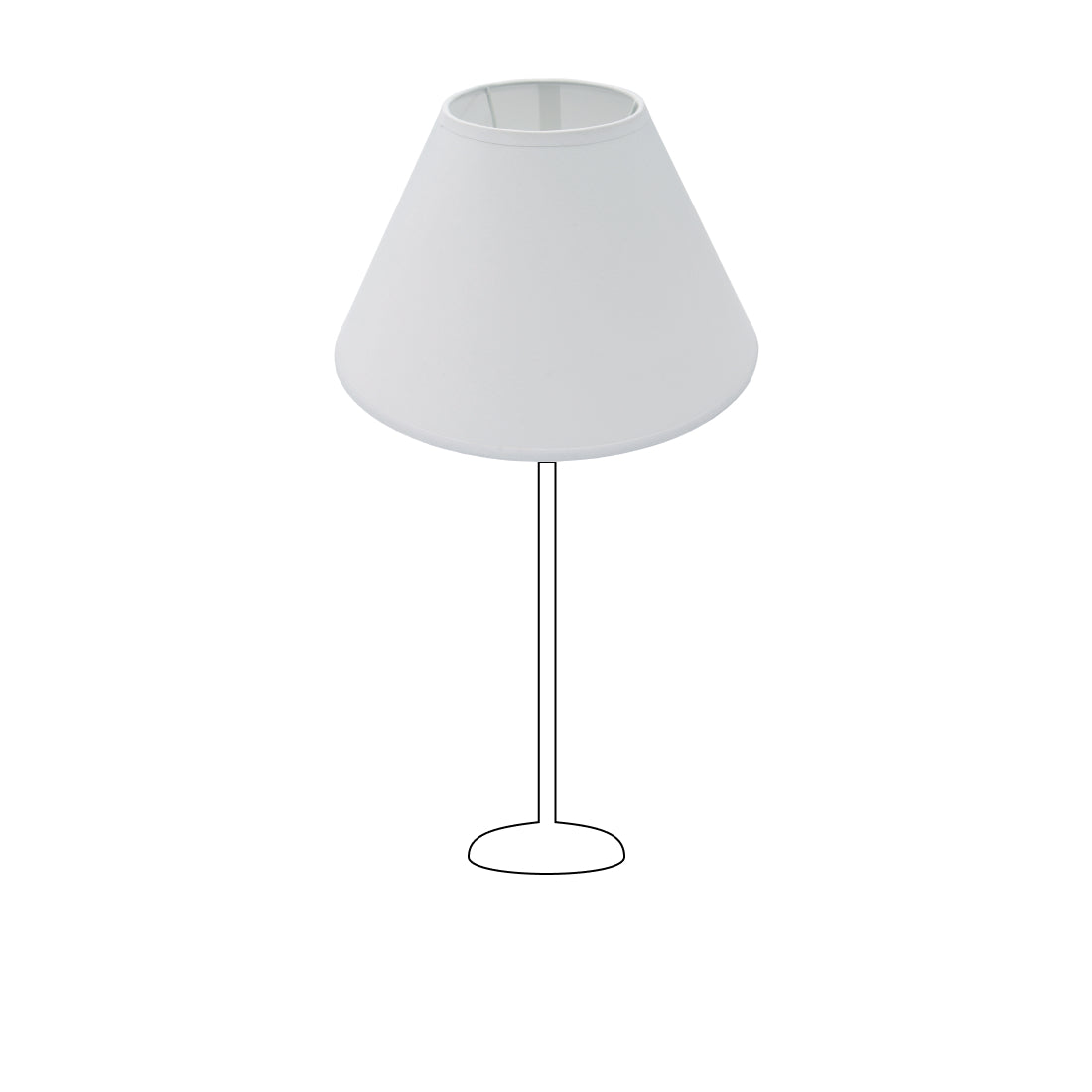 Various Lampshade Top Round – Chintz - White – in 30, 35, 40 & 45 cm