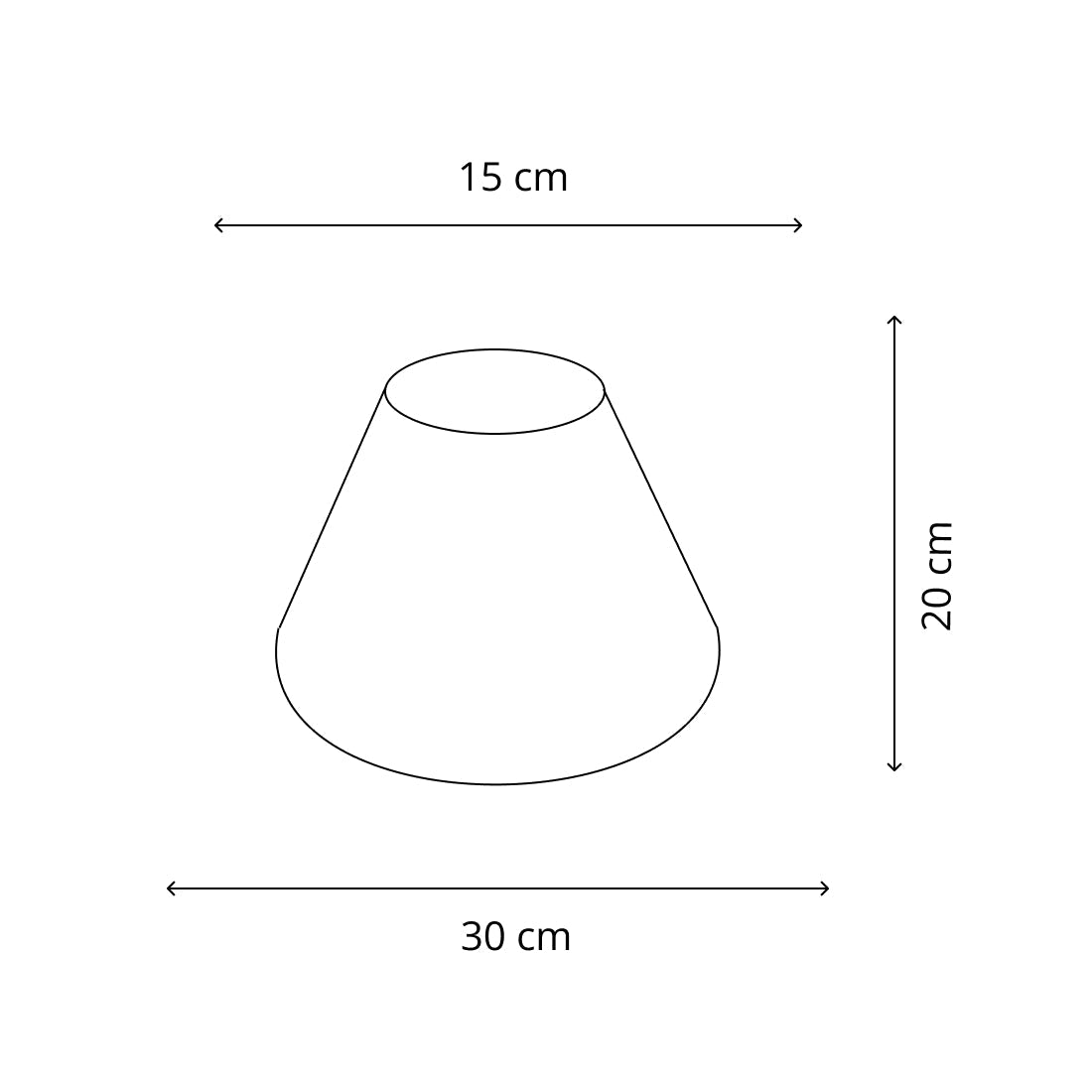 Abat-jour varié Top-Round – Gris - Lin - Ø30, 35 ou 40 cm