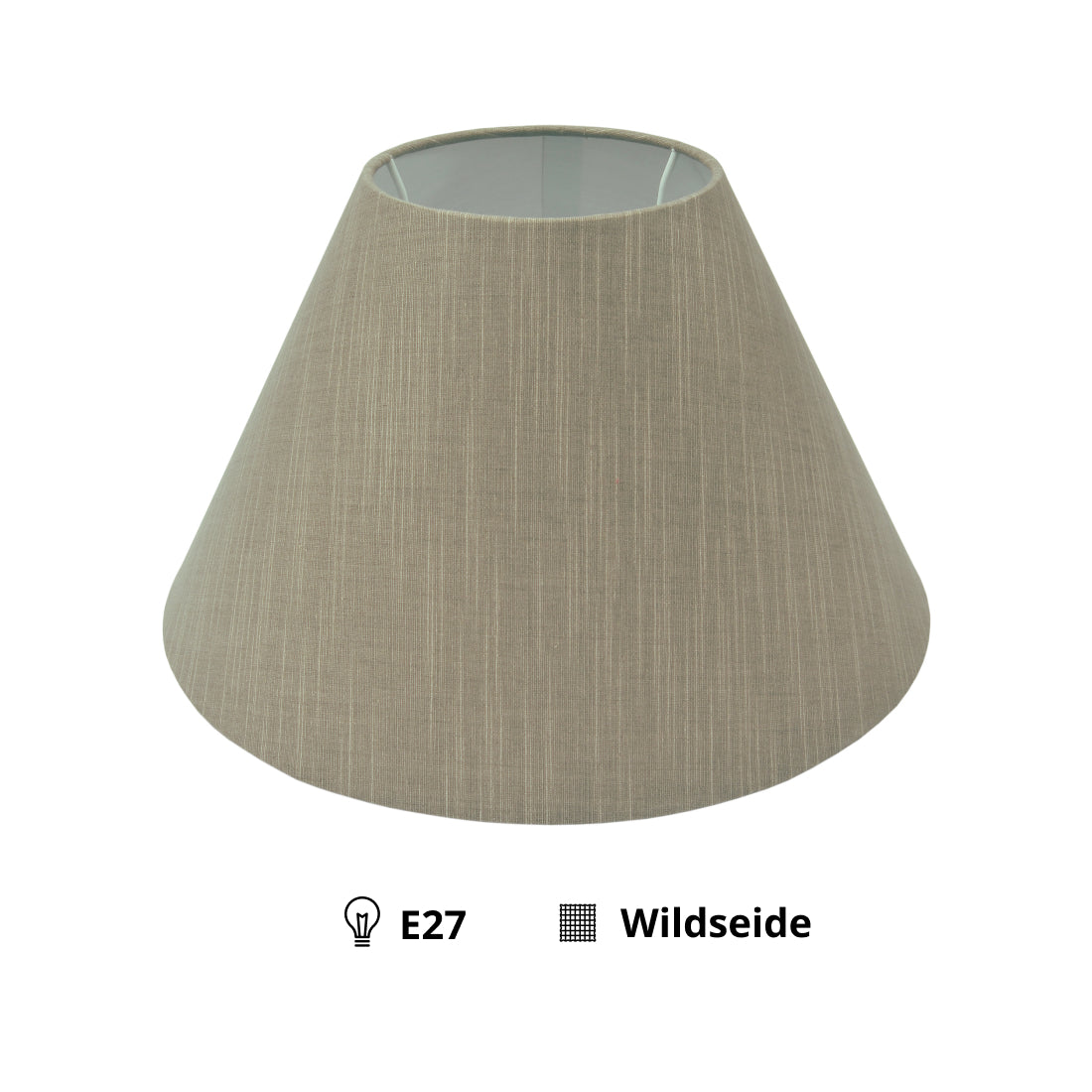 Various Lampshade Top Brown - Made of Wild Silk – Classic Design (Ø30 cm)