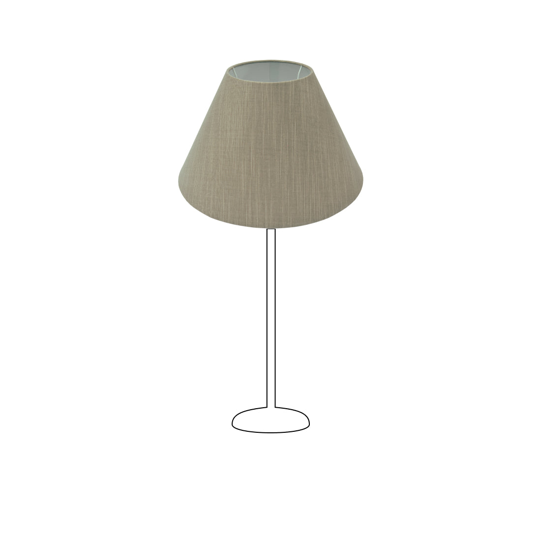 Various Lampshade Top Brown - Made of Wild Silk – Classic Design (Ø30 cm)