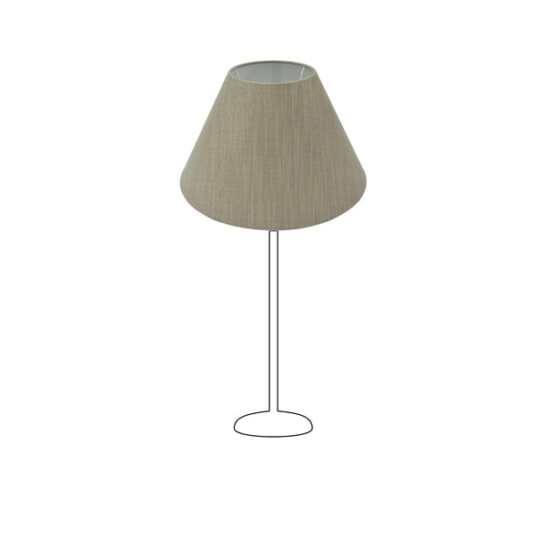 Various Lampshade Top Brown - Made of Wild Silk – Classic Design (Ø30 cm)