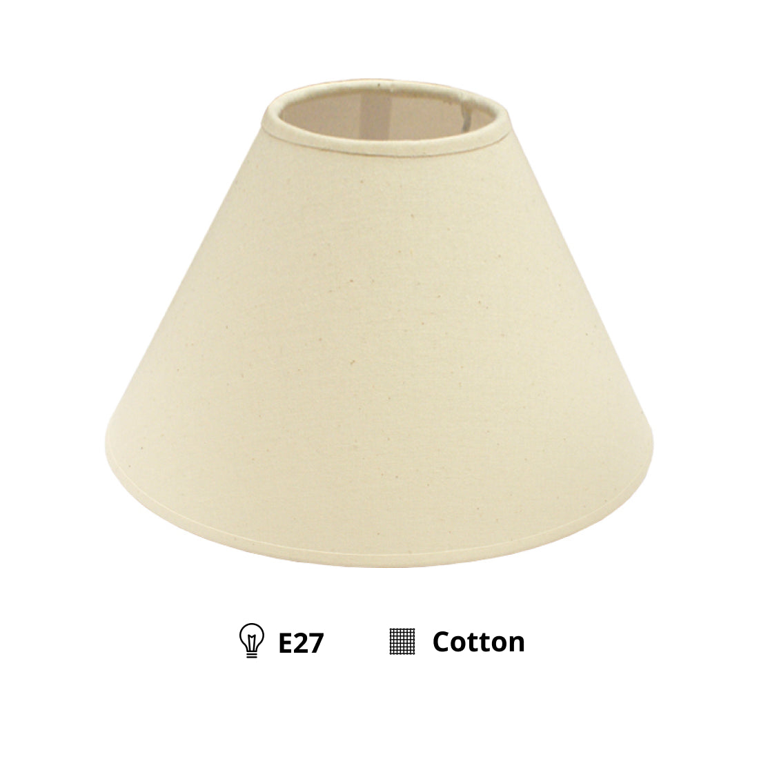 Various Lampshade Top – Natural Cotton – Ø30 & Ø35 cm