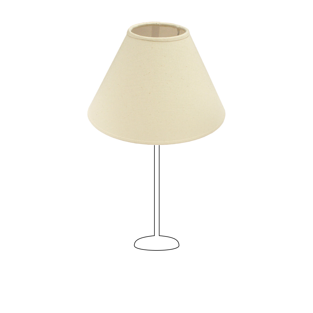 Various Lampshade Top – Natural Cotton – Ø30 & Ø35 cm