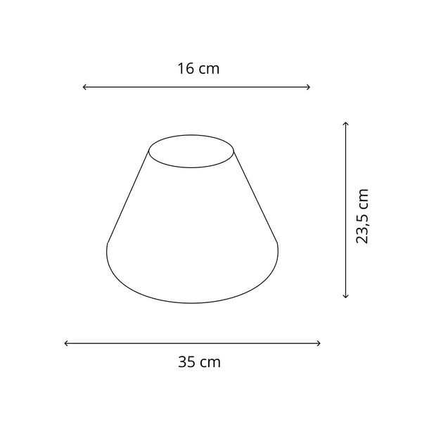 Various Lampshade Top Round – Chintz - White – in 30, 35, 40 & 45 cm