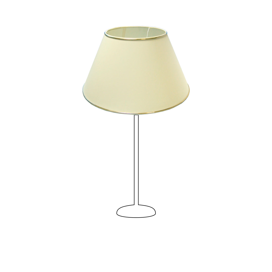 Različiti okviri za lampe - Ø20, 35 ili 45 cm - Chintz - Krem s zlatnim rubom - Sjajni