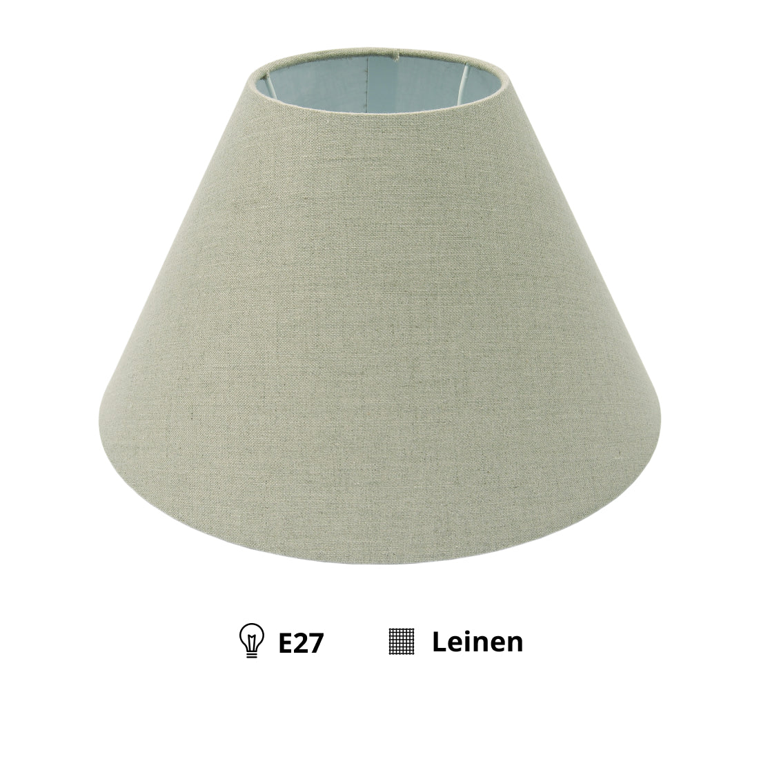 Abat-jour varié Top-Round – Gris - Lin - Ø30, 35 ou 40 cm