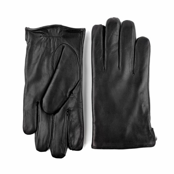 Smooth Men's Gloves with Rabbit Lining