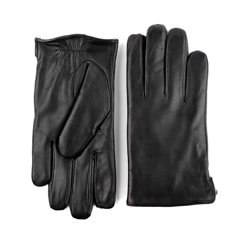 Smooth Men's Gloves with Rabbit Lining