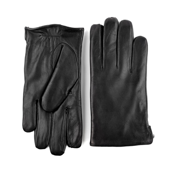 Smooth Men's Gloves with Rabbit Lining