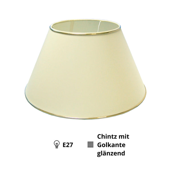Različiti okviri za lampe - Ø20, 35 ili 45 cm - Chintz - Krem s zlatnim rubom - Sjajni