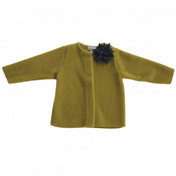 LIME GREEN FLEECE COAT