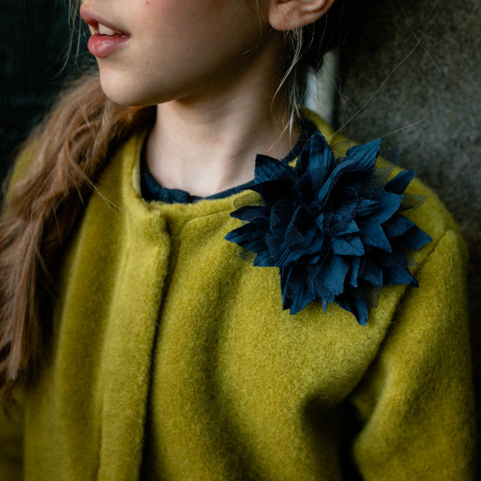 LIME GREEN FLEECE COAT