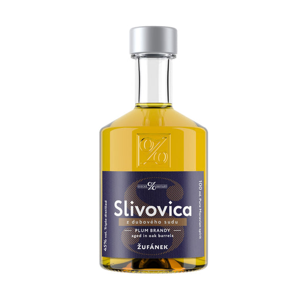 Žufánek Plum Brandy from Oak Barrel 45% 0.1l
