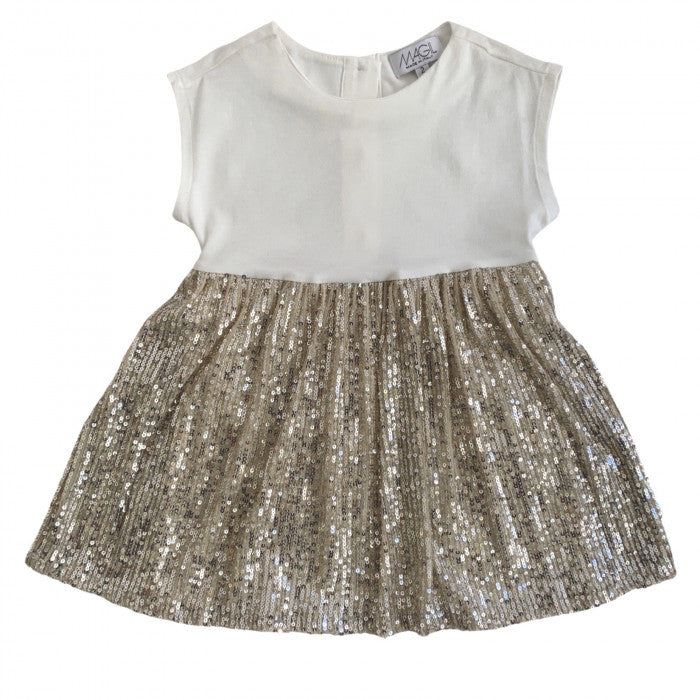 VESTIDO DE JERSEY CON LENTEJUELAS