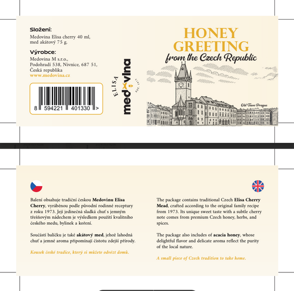 Elisa Gift Set Honey Greeting / Old Town Square