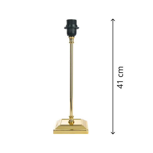 Base Lampada in Metallo Vari Gold - 41 cm con Attacco E27 – Elegante e Moderna allo Stesso Tempo