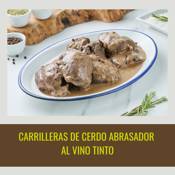 🥩1 kg Carrilladas de Cerdo Abrasador al Vino Tinto – Listas para disfrutar