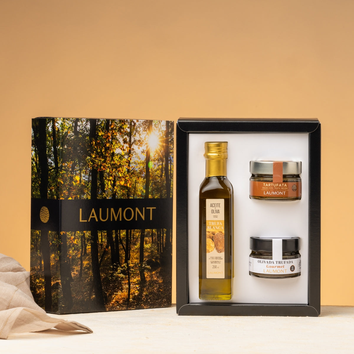 PACK EXPÉRIENCE GOURMANDE – Huile de Truffe Blanche + Tartufata + Tapenade d'Olive à la Truffe