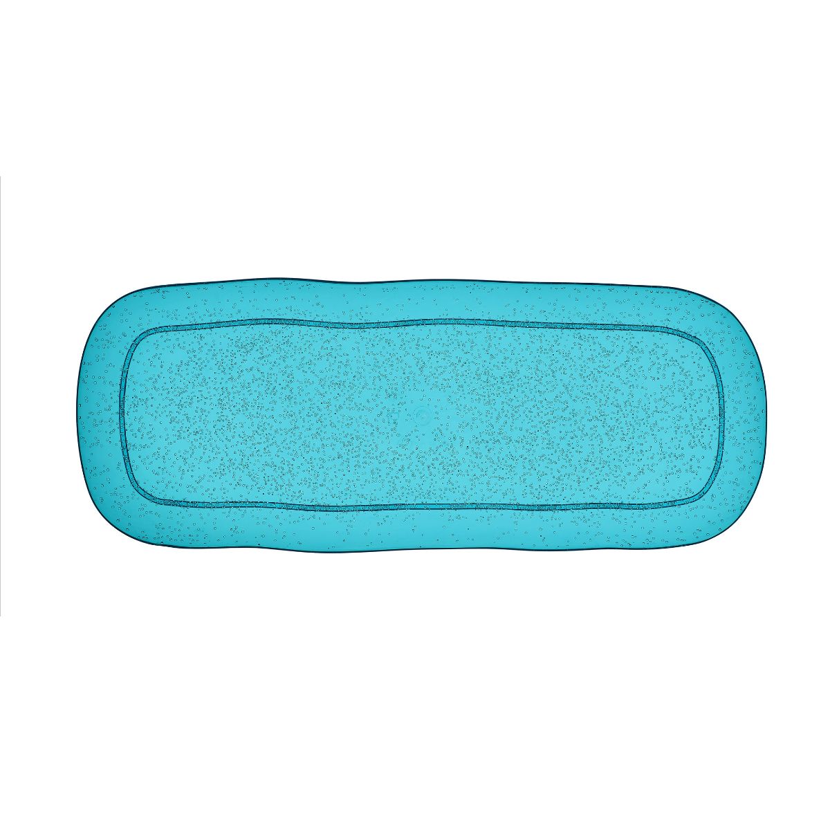 LARGE RECTANGULAR TRAY - TURQUOISE - MEMENTO SYNTH