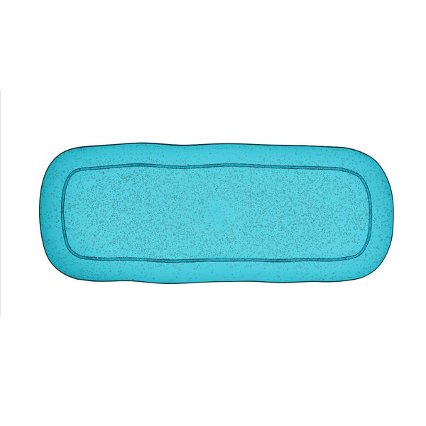 LARGE RECTANGULAR TRAY - TURQUOISE - MEMENTO SYNTH