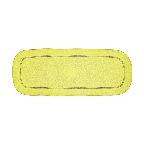 LARGE RECTANGULAR TRAY - YELLOW - MEMENTO SYNTH