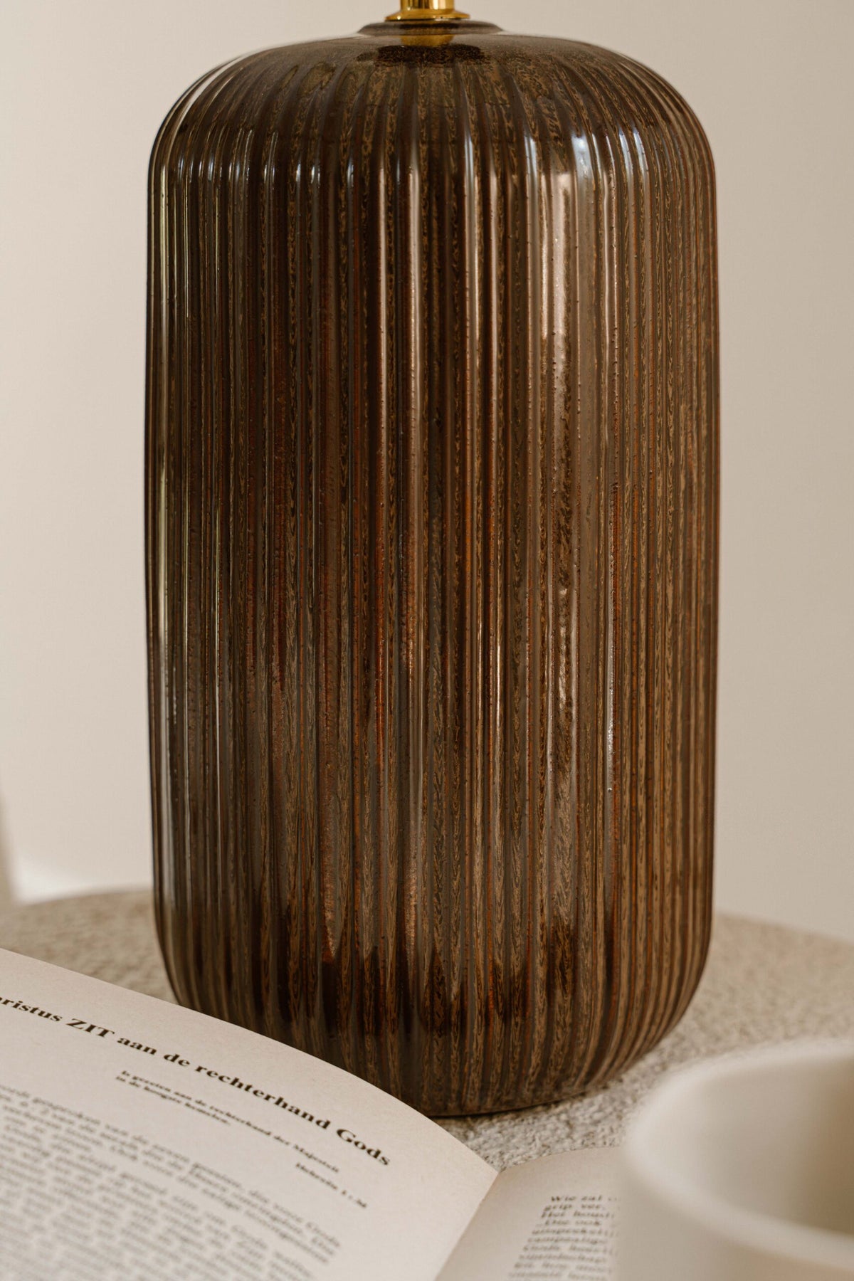 Indore Home - Verona - M - Schemerlamp - Bruin
