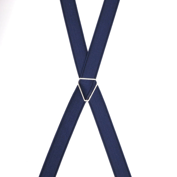 Elegant thin blue suspenders