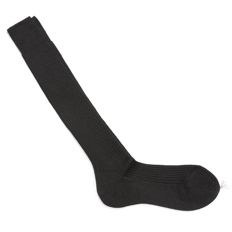 Merino Wool Knee Socks | Black