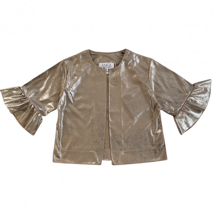 JACKET WITH TRUMPET SLEEVE
