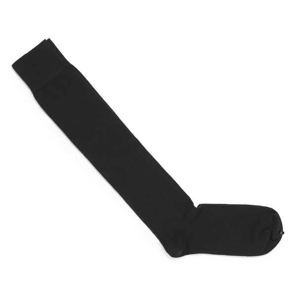 Black cotton/silk socks | Black