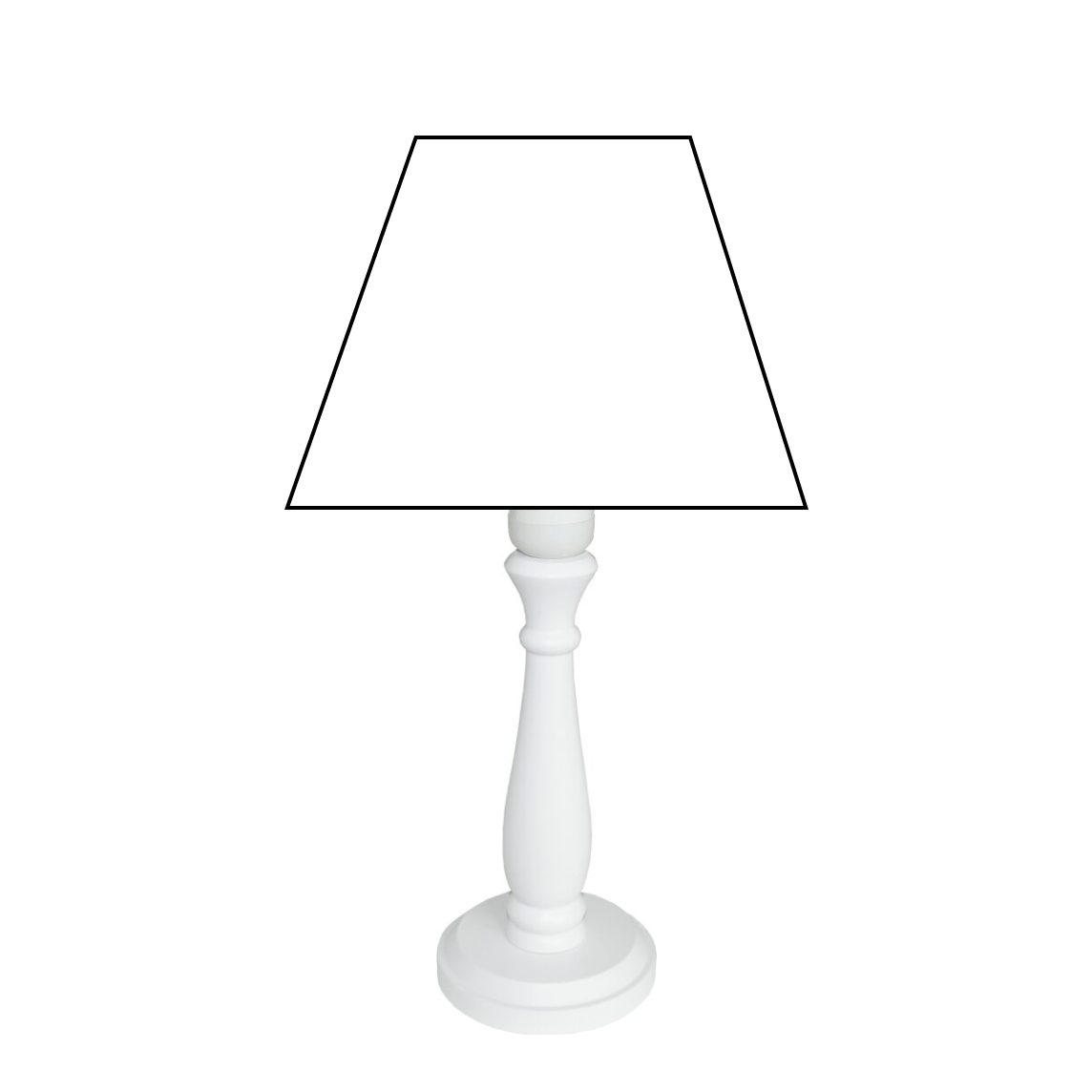 Diverse Holz Lampenvoet Tina – Stijlvolle Natuurlijke uitstraling in Wit (22 cm E14 / 28 cm E27)