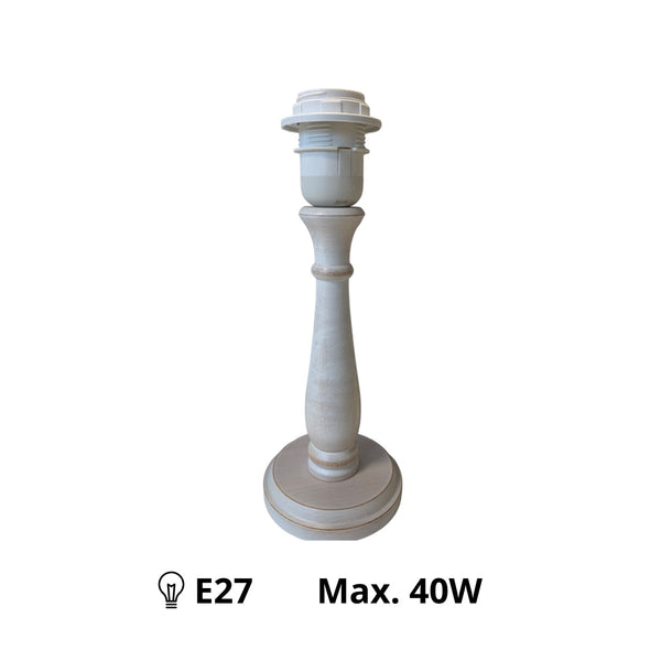 Various Lamp Base Tina - Cream - E14 - 22 or 28 cm - Timeless & Elegant by Various