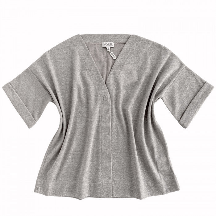 SILVER KNIT CARDIGAN
