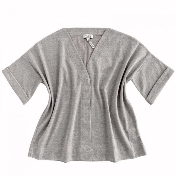 SILVER KNIT CARDIGAN