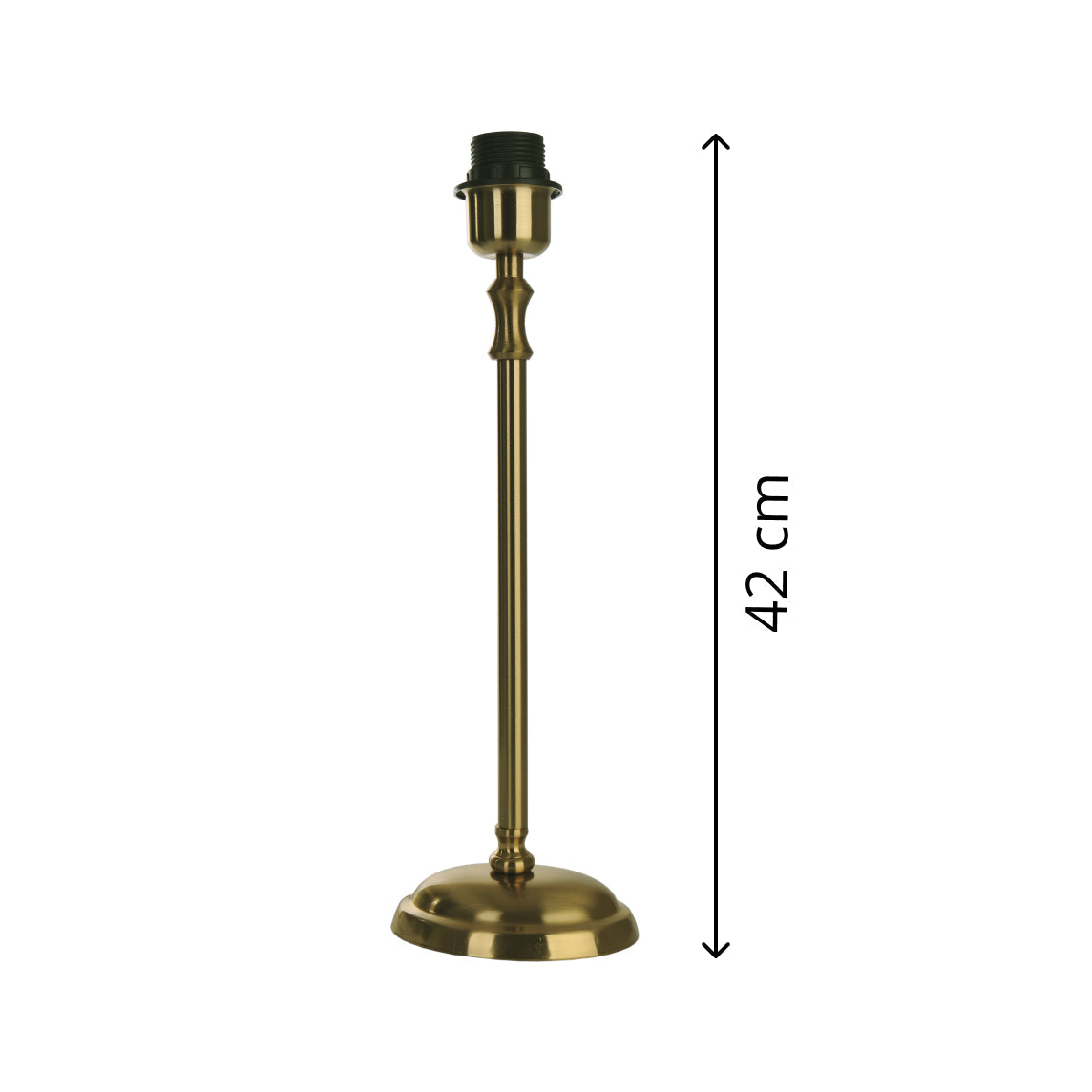 Base Lampada Vari - Ottone Realizzata in Metallo di Alta Qualità E27 (42 cm di altezza)