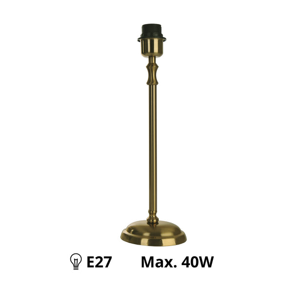 Base Lampada Vari - Ottone Realizzata in Metallo di Alta Qualità E27 (42 cm di altezza)