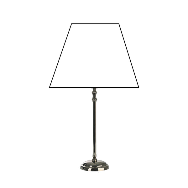 Various Lamp Base - Nickel Made of High-Quality Metal E27 (42 cm High)