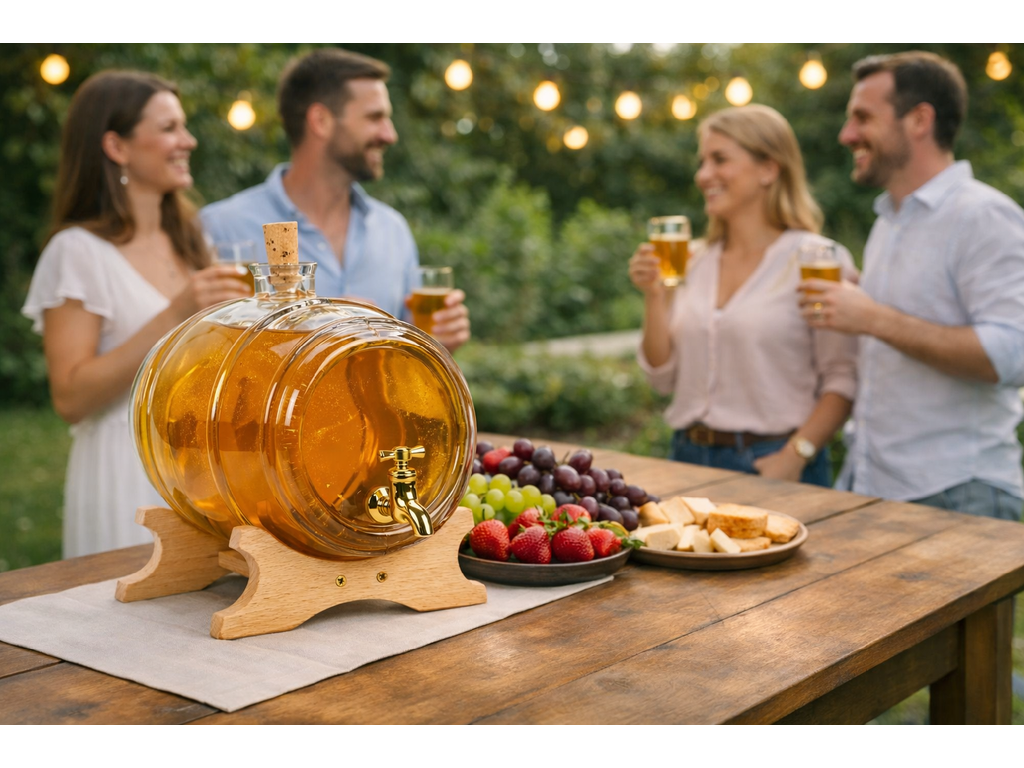 Glass Barrel and 5 L of Elisa Mead