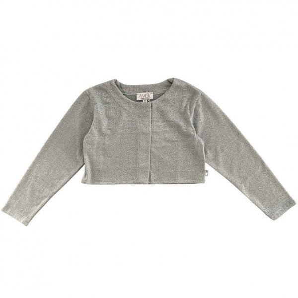 BOLÉRO EN TRICOT ARGENTÉ