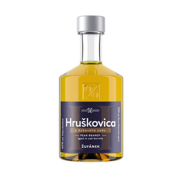 Žufánek Pear Brandy from Oak Barrel 40% 0.1l