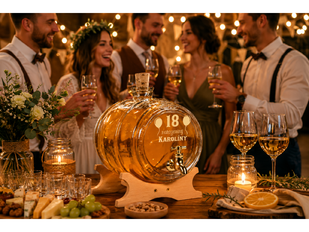 Birthday Gift - Barrel with Custom Engraving and 5L of Elisa Mead