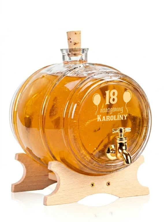 Birthday Gift - Barrel with Custom Engraving and 5L of Elisa Mead